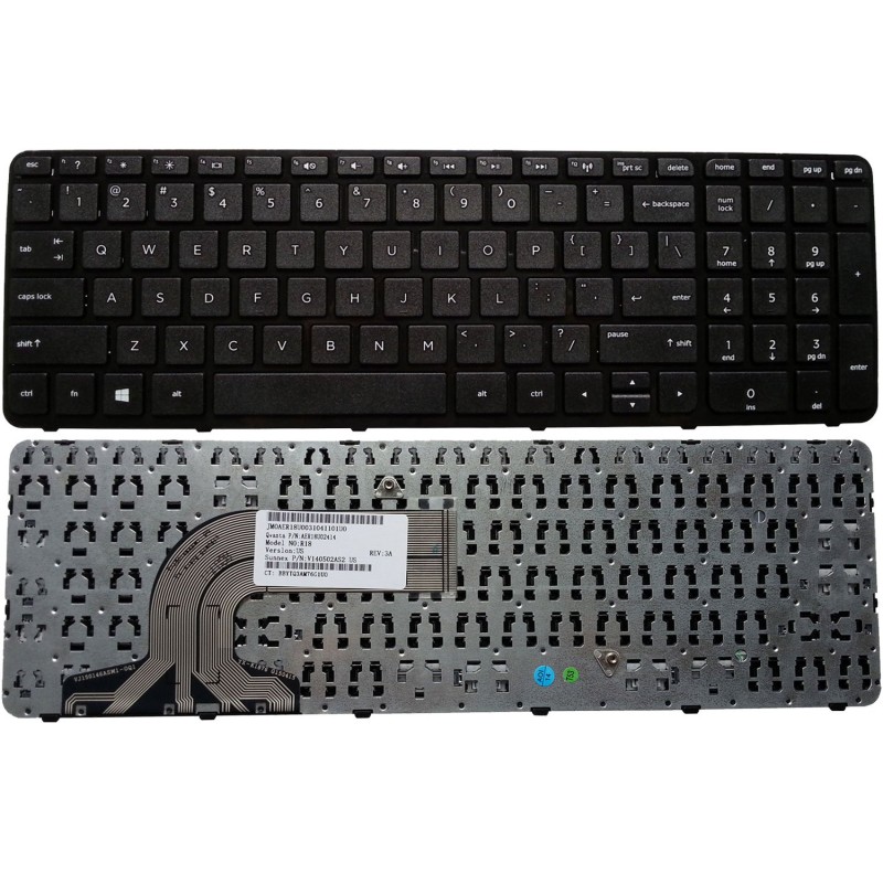 ΠΛΗΚΤΡΟΛΟΓΙΟ KEYBOARD HP PAVILION 15 15-D 15-E 15-G 15-R 15-N 15-S 15-F 15-H 15-A 250 G3 255 G3 250 G2 255 G2 15Z-E 15T-N 15-F12 
