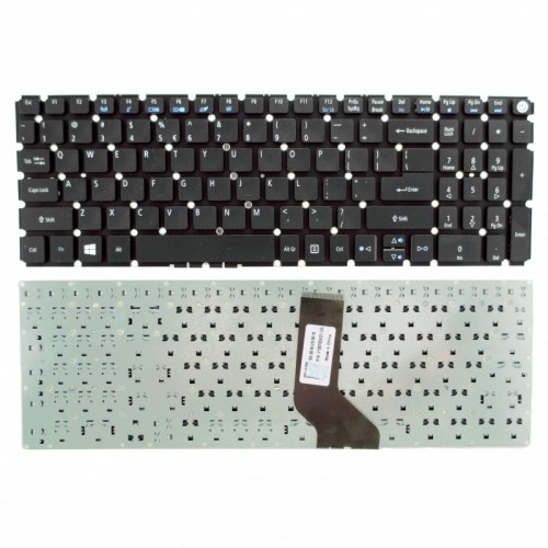 Πληκτρολόγιο Acer Aspire E5-520 E5-522 E5-522G E5-552 E5-573 E5-722 V3-575 V5-591 VN7-572 US BLACK ΟΡΙΖΟΝΤΙΟ ENTER