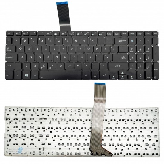 Πληκτρολόγιο Asus A551L A551LN R553 R553LN S551L K551L K551LA V551L US BLACK με οριζόντιο ENTER