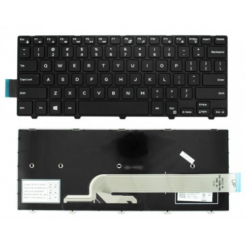 Πληκτρολόγιο Dell Inspiron 14-3000 3441 3442 3443 3446 3447 3451 3458 5442 5447 7437 5458 US BLACK
