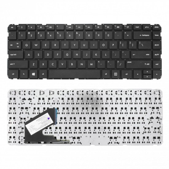 Πληκτρολόγιο HP Pavilion SleekBook 14 14-B 14-B100 14-C 14Z-B US BLACK με οριζόντιο ENTER 