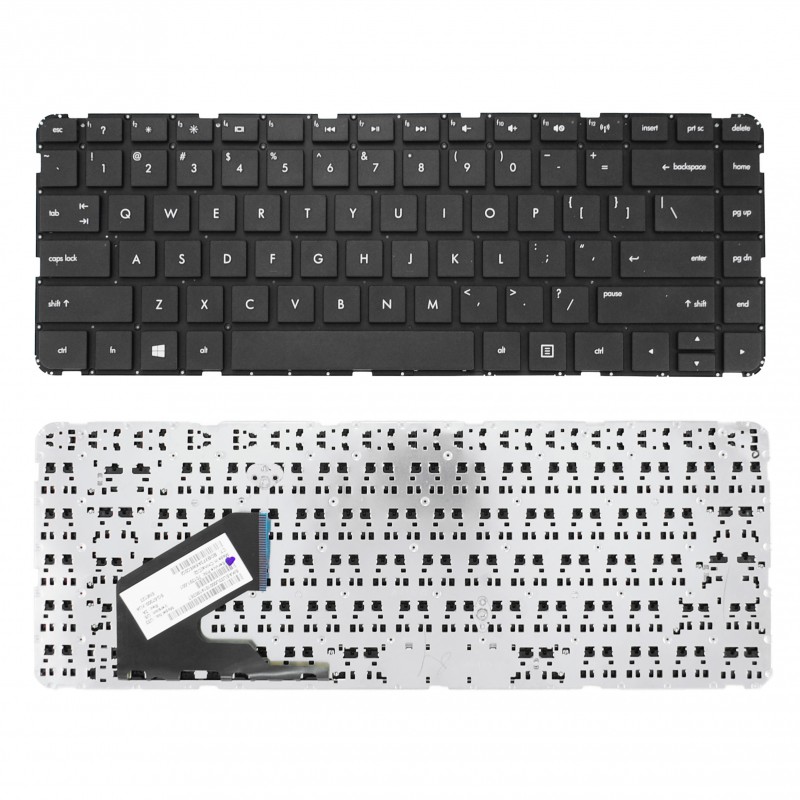 Πληκτρολόγιο HP Pavilion SleekBook 14 14-B 14-B100 14-C 14Z-B US BLACK με οριζόντιο ENTER 