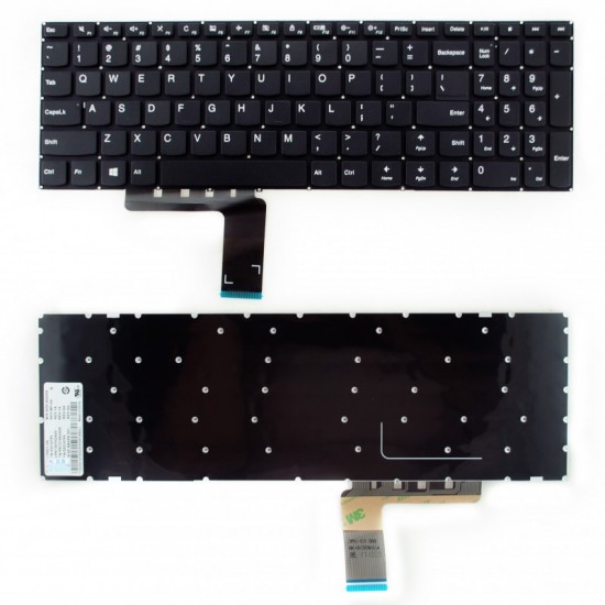Πληκτρολόγιο Lenovo IdeaPad 510-15 310-15 310-15xxx 510-15xxx V310-15xxx US BLACK με οριζόντιο ENTER