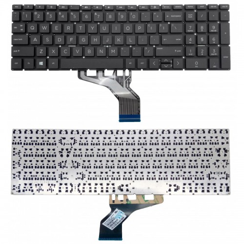 Πληκτρολόγιο HP 250 G7 255 G7 256 G7 15-DA 15-DB 15-CN 17-BY US BLACK με οριζόντιο ENTER