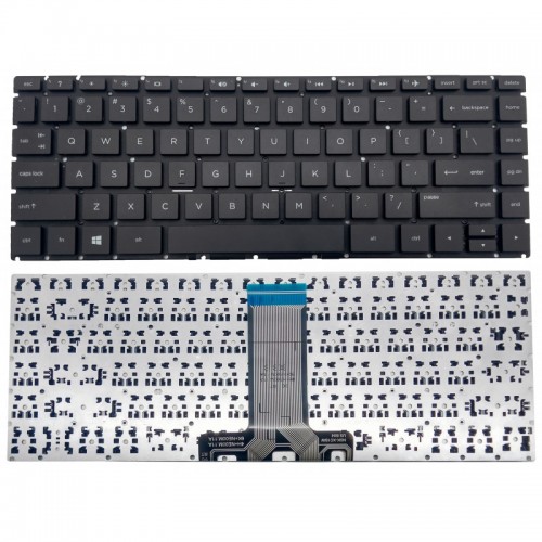 Πληκτρολόγιο HP Pavilion 14-BA 14-BS 14-BF 14-BK 14-BW X360 US BLACK χωρίς Backlit και με οριζόντιο ENTER