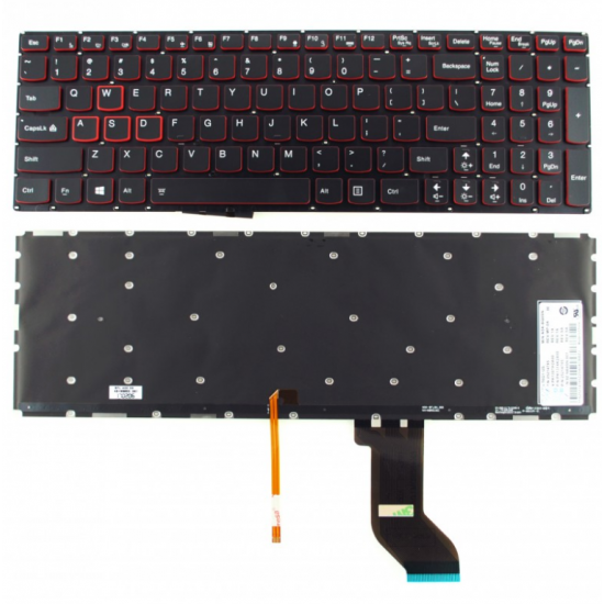Πληκτρολόγιο Lenovo IdeaPad Y700-15ISK Y700-15ACZ Y700-15ISE Y700-17ISK US BLACK