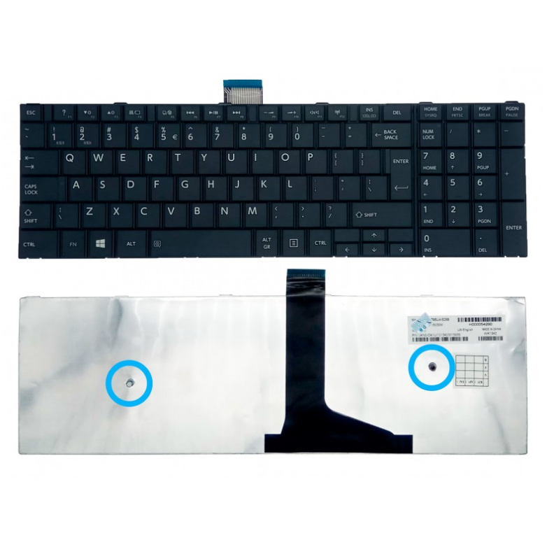 Πληκτρολόγιο Toshiba Satellite C50-A C50D-A C50T-A C55-A C55D-A C55T-A US BLACK