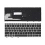 Πληκτρολόγιο HP EliteBook 830 G5, Μαύρο Ασήμι, με Pointing Stick, US/UK (BG Print)