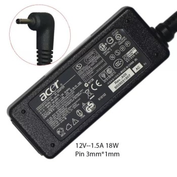 Γνήσιος φορτιστής φορητού υπολογιστή Acer 12V / 1.5A / 18W - (3.0x1.0)