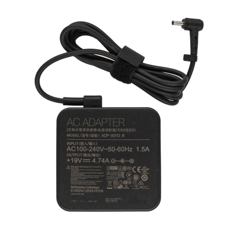 Γνήσιος φορτιστής φορητού υπολογιστή Asus - 19V / 4.74A / 90W - (4.0x1.35)
