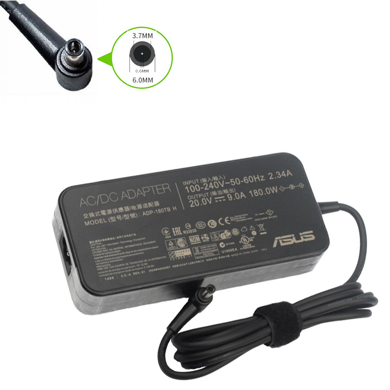Φορτιστής φορητού υπολογιστή Asus 20V / 9A / 180W - (6.0*3.7) - Αντικατάσταση
