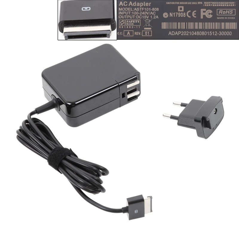 Φορτιστές Laptop Asus - 15V / 1.2A / 18W Wall Plug - Αντικατάσταση