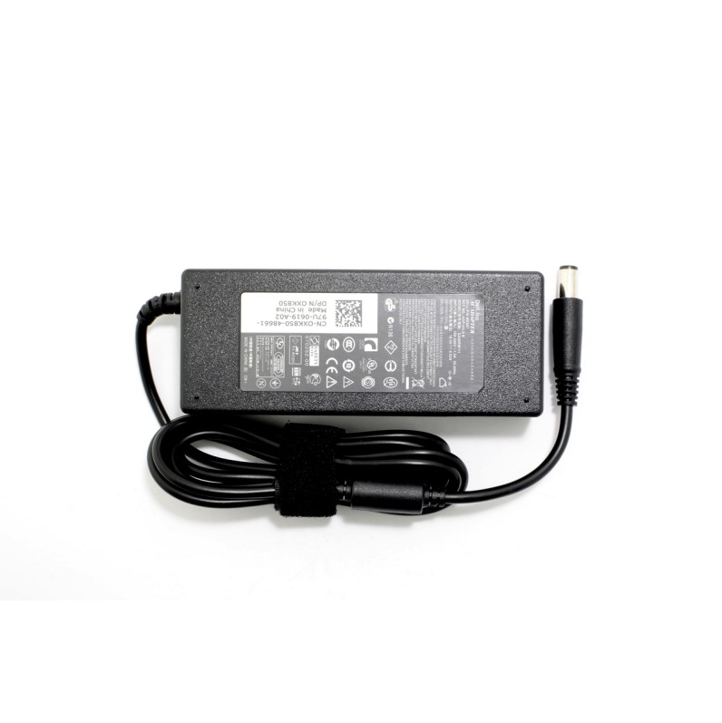 Γνήσιος φορτιστής φορητού υπολογιστή Dell - 19.5V / 4.62A / 90W - (7.5x0.7x5.0)