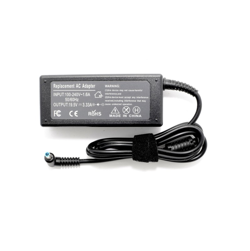 Φορτιστές Laptop HP Compaq - 19.5V / 3.33A / 65W - (4.5x0.7x3.0) Blue Tip - Αντικατάσταση