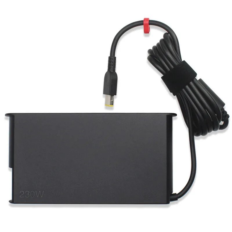 Γνήσιος φορτιστής φορητού υπολογιστή Lenovo 20V / 11.5A / 230W (Square Tip) USB - Slim Design