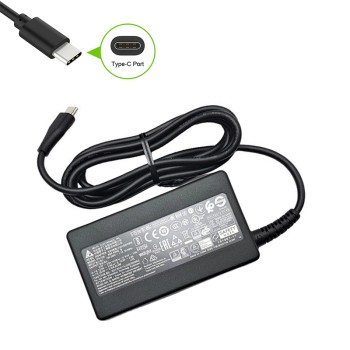 Γνήσιος φορτιστής φορητού υπολογιστή Type-C - Dell, HP, Lenovo, Apple - 65W
