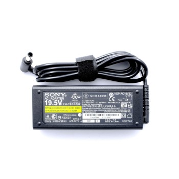 Γνήσιος φορτιστής φορητού υπολογιστή Sony Vaio - 19.5V / 3.9A / 76W - (6.5x4.4)