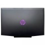 LCD Back Cover HP Pavilion 15-DK 15T-DK TPN-C141 - Μαύρος Μωβ λογότυπο