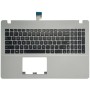 Cover C με Πληκτρολόγιο Asus X550Z X550ZE X550ZA X550D X550DP - Ασήμι
