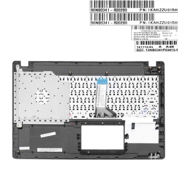 Cover C με Πληκτρολόγιο Asus X551CA-1A X551MA F551CA R512CA R512MA - Μαύρο χωρίς επιφάνεια αφής