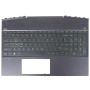 Upper Cover Palmrest + Πληκτρολόγιο HP 15-DK 15T-DK TPN-C141 - Μαύρος, Πράσινο λογότυπο