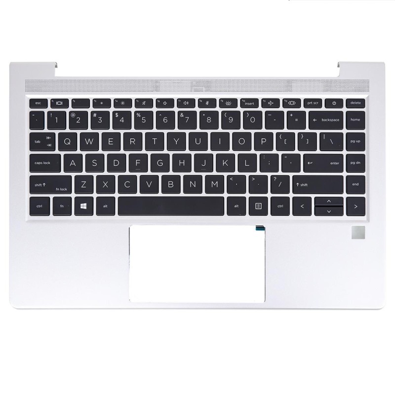 Upper Cover Palmrest + Πληκτρολόγιο HP ProBook 14 440 G8 445 G8 - Ασήμι με θύρα SC