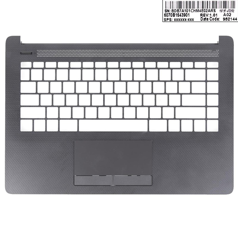 Upper Cover Palmrest HP 14-CK 14-CM 240 G7 246 G7 TPN-I131 - Μαύρος + TouchPad