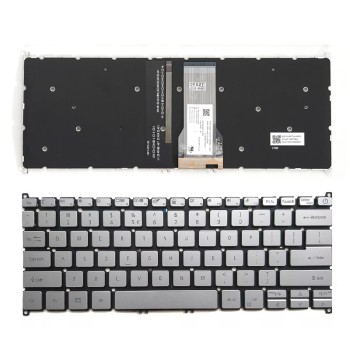 Πληκτρολόγιο Acer Swift SF314-43, Ασήμι με Backlit, US
