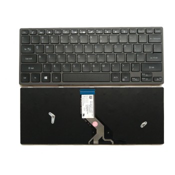 Πληκτρολόγιο Acer TravelMate B311-31 B311R-31 B311RN-31, Μαύρος, US/UK + BG Print