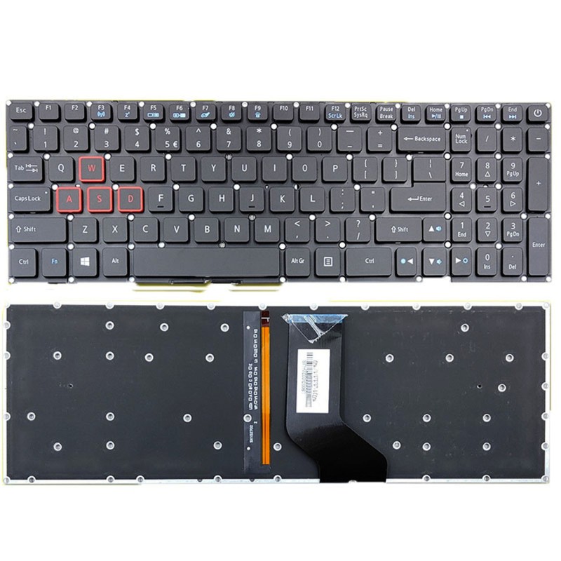 Πληκτρολόγιο Acer Predator Helios 300 G3-571 G3-572 PH315-51 PH317-51, Μαύρος, Χωρίς πλαίσιο, Με Backlit, US/UK