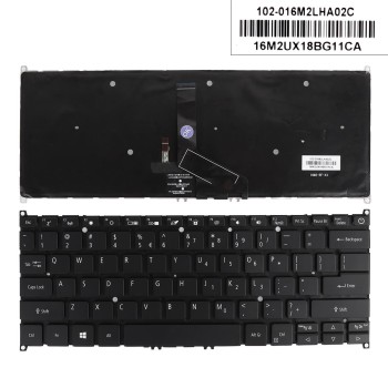 Πληκτρολόγιο Acer Swift 3 SF313-51 SF313-51-A34Q SF313-51-A58U, Μαύρο με Backlit, US/UK