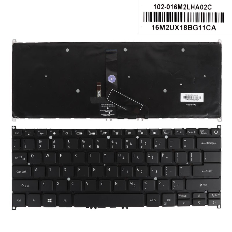 Πληκτρολόγιο Acer Swift 3 SF313-51 SF313-51-A34Q SF313-51-A58U, Μαύρο με Backlit, US/UK
