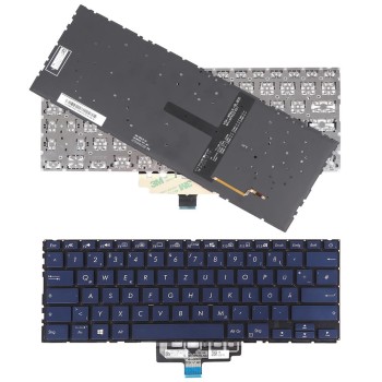 Πληκτρολόγιο Asus ZenBook UX434 UX434F UX434FA, άσπροastru με Backlit, US