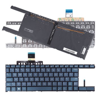 Πληκτρολόγιο Asus ZenBook Duo UX481, άσπροastru με Backlit, US