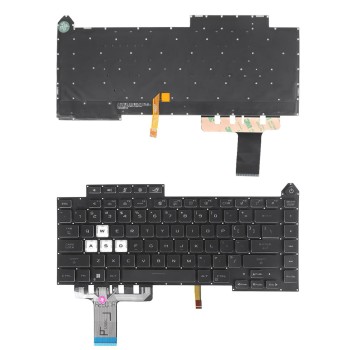 Πληκτρολόγιο Asus ROG Strix G15 G513 G513Q G513QY G513QM G533, Μαύρο με Backlit, US Type 1