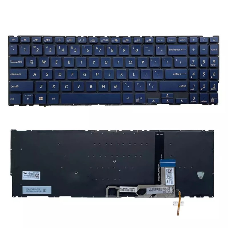 Πληκτρολόγιο Asus ZenBook UX533 UX533F UX533FD UX533FN, άσπροastru με Backlit, US