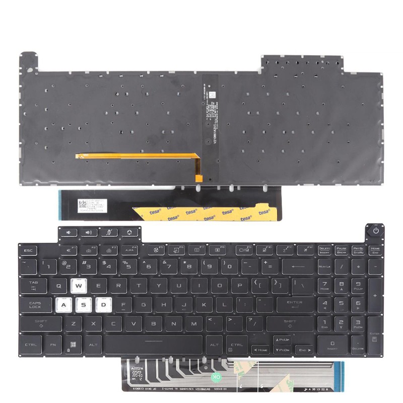 Πληκτρολόγιο Asus TUF Gaming FX507 FX507Z FA507 FA507R, Μαύρο με Backlit RGB, US