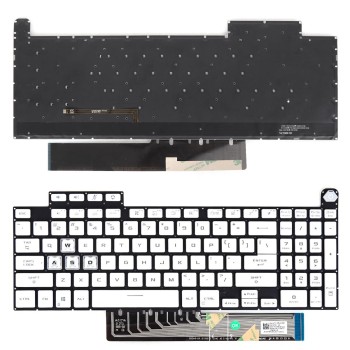 Πληκτρολόγιο Asus TUF Gaming FX507 FX507Z FA507 FA507R, Λευκό με Backlit, US