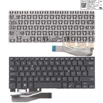 Πληκτρολόγιο Asus VivoBook Flip TP410 TP410U TP410UA TP410UF TP410UR TP401 TP401CA TP461, Μαύρο, UK