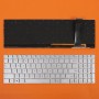 Πληκτρολόγιο Asus N56V U500VZ N76 R500V R505 S550C A56 N750, Ασήμι με Backlit, US