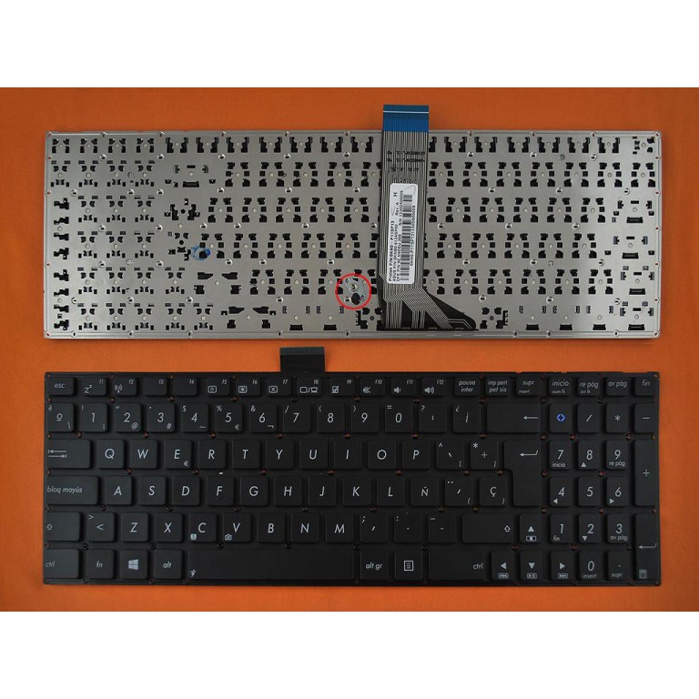 Πληκτρολόγιο Asus X502, Μαύρο,UK ( +BG Print)