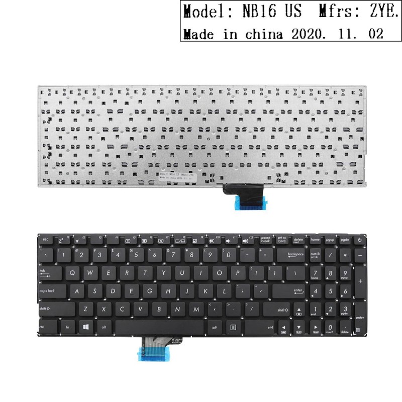 Πληκτρολόγιο Asus ZenBook UX510 UX510UW V510UX V510U, Μαύρο, US ( +BG Print)