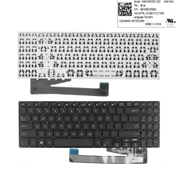 Πληκτρολόγιο Asus X560, Μαύρο, US/UK