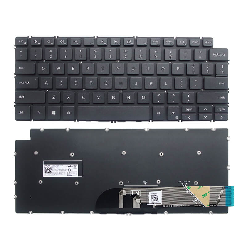 Πληκτρολόγιο Dell Inspiron 14-7490 13 5390 5391 7391 7491 5493 5498, Γκρί, US/UK