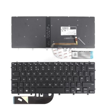 Πληκτρολόγιο Dell XPS 15 9550 9560 Inspiron 7568, Μαύρο με Backlit, UK
