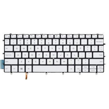 Πληκτρολόγιο Dell XPS 13 9370, άσπροa με Backlit, US