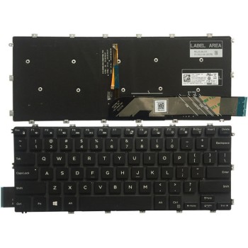 Πληκτρολόγιο Dell Inspiron 13-7386 15-7586, Μαύρο με Backlit, US