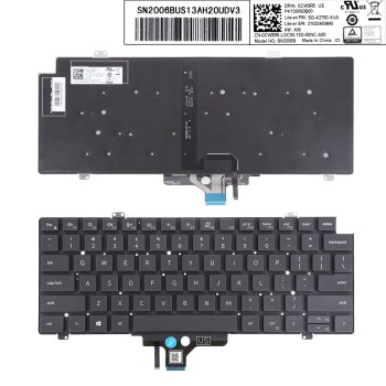 Πληκτρολόγιο Dell Latitude 5420 5430 5440 7420, Μαύρο με Backlit, US/UK - Original