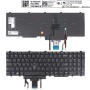 Πληκτρολόγιο Dell E5550, Μαύρο,με Pointing Stick με Backlit, Original, US