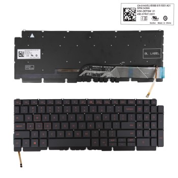 Πληκτρολόγιο Dell G15 5510 5511 5515, Μαύρο με Backlit, US/UK